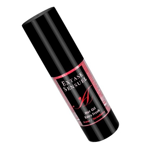 Heating Strawberry Massage Oil 35 ml - Sensual Pleasure