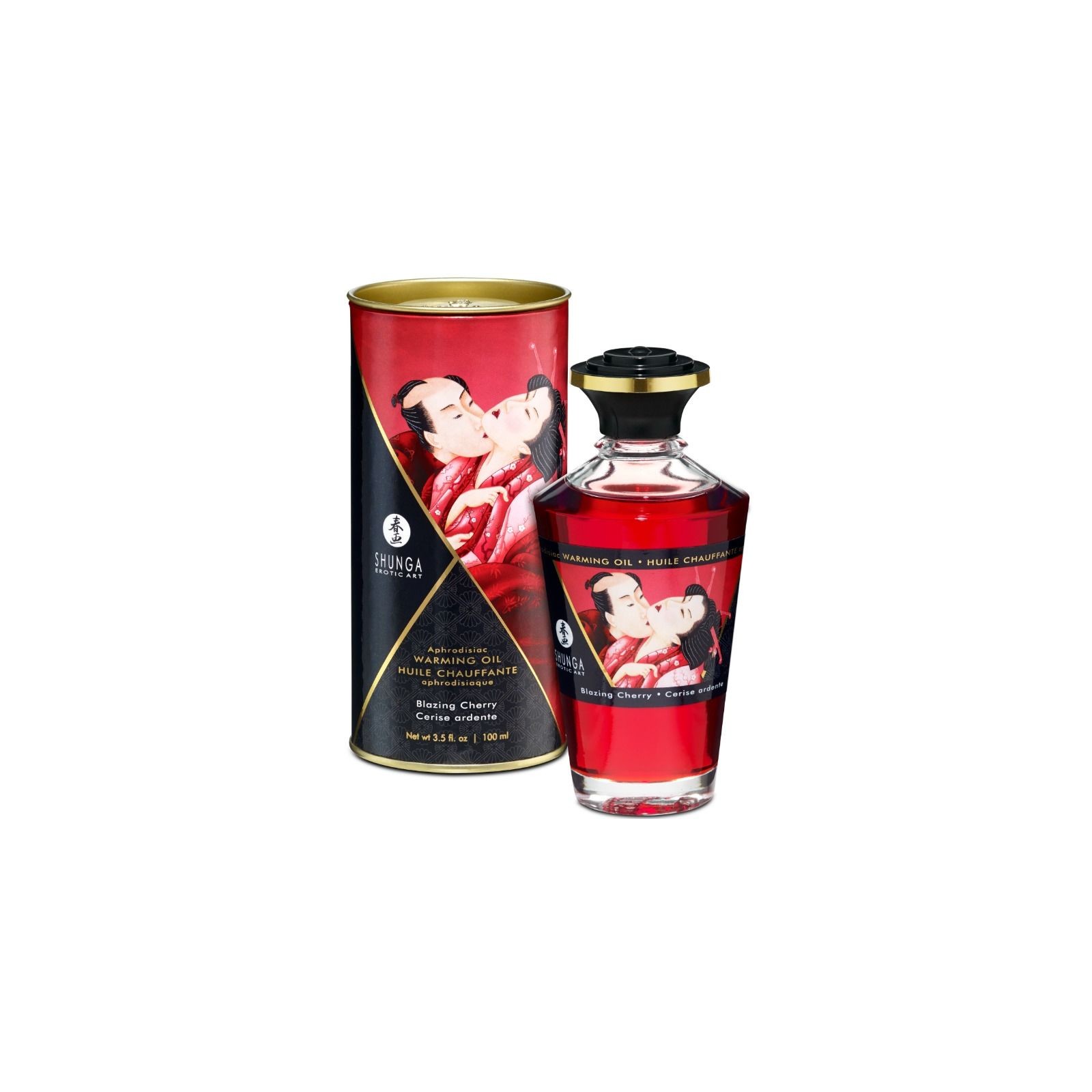 Shunga Warming Cherry Massage Oil 100ml