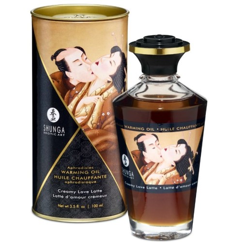 Shunga Warm Massage Oil Coffee Flavor 100ml - Sensual Pleasure