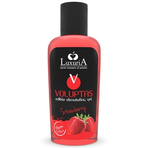 Voluptas Edible Massage Gel - Strawberry Heat Effect