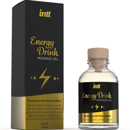 Massage Gel Energy Drink with Heat for Intimate Play