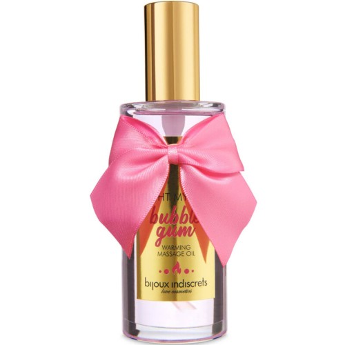 Bijoux Indiscrets Light My Fire Massage Oil with Heat Effect Bubblegum Flavor