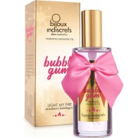 Bijoux Indiscrets Light My Fire Massage Oil with Heat Effect Bubblegum Flavor