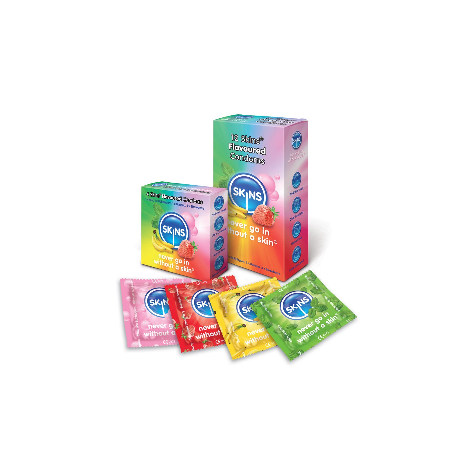 Skins Flavored Condom Variety Pack for Enhanced Pleasure