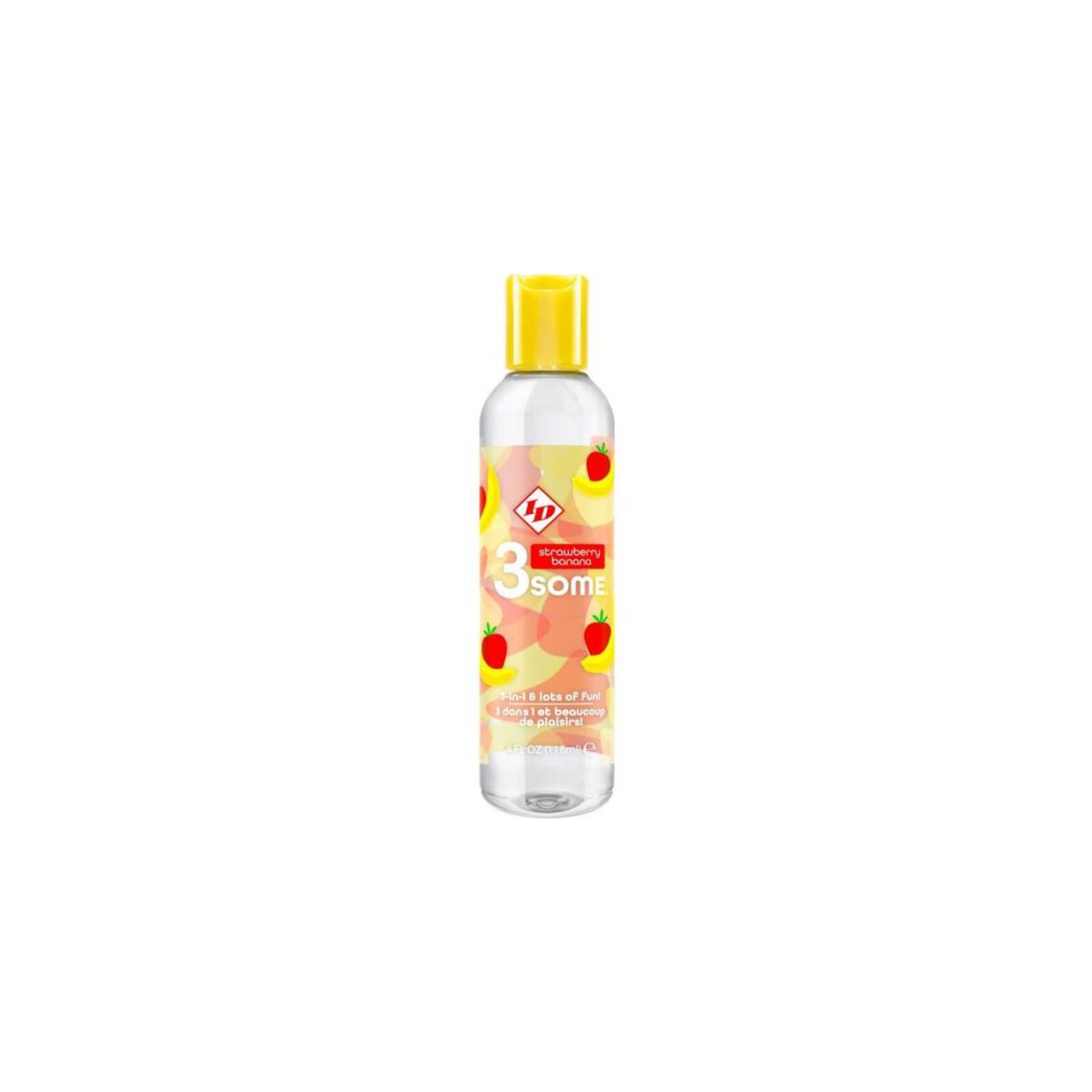 3 in 1 Flavored Lubricant Strawberry Banana 4 Fl Oz