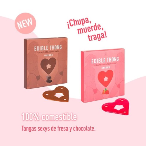 Secret Play Chocolate Jelly G-string - Edible Fun