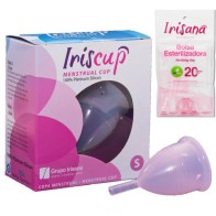 Copa Menstrual Rosa Pequeña con Bolsa Esterilizadora