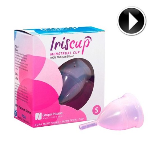 IrisCup Pink Small Menstrual Cup with Sterilizer Bag