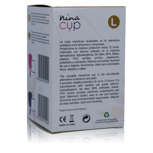 NinaCup Pink Menstrual Cup for Eco-Friendly Hygiene