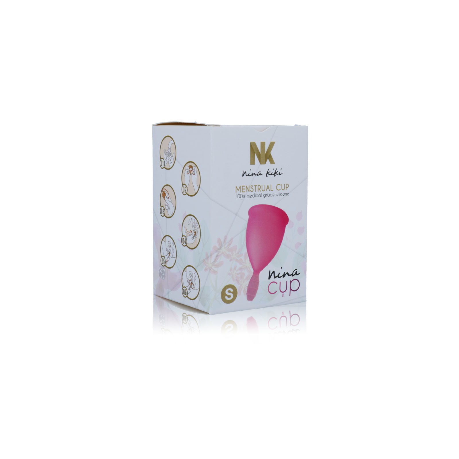 NinaCup Menstrual Cup - Size S - Pink