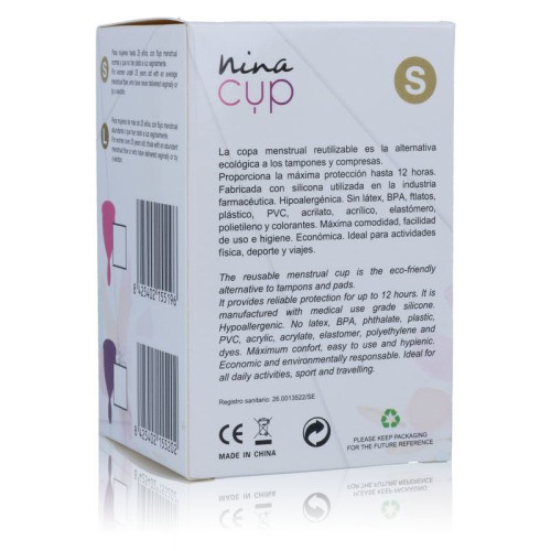 NinaCup Menstrual Cup - Size S - Pink