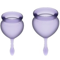 Satisfyer Feel Good Menstrual Cup Kit Purple