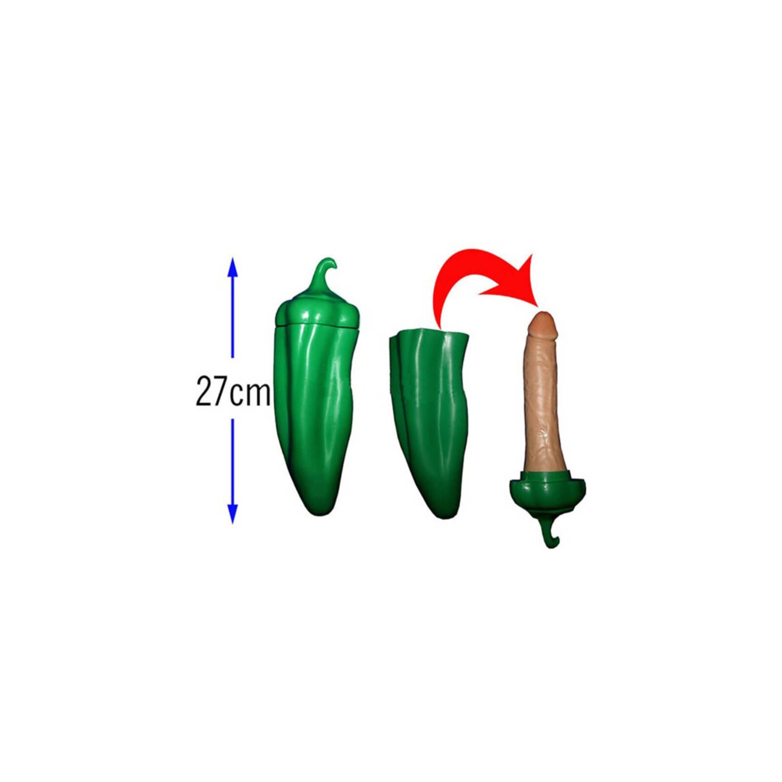 Pimiento Verde con Sorpresa de Pene Diversión Fiesta