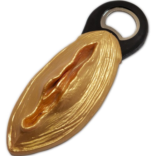 Funny Bottle Opener - Vagina Shaped Gold