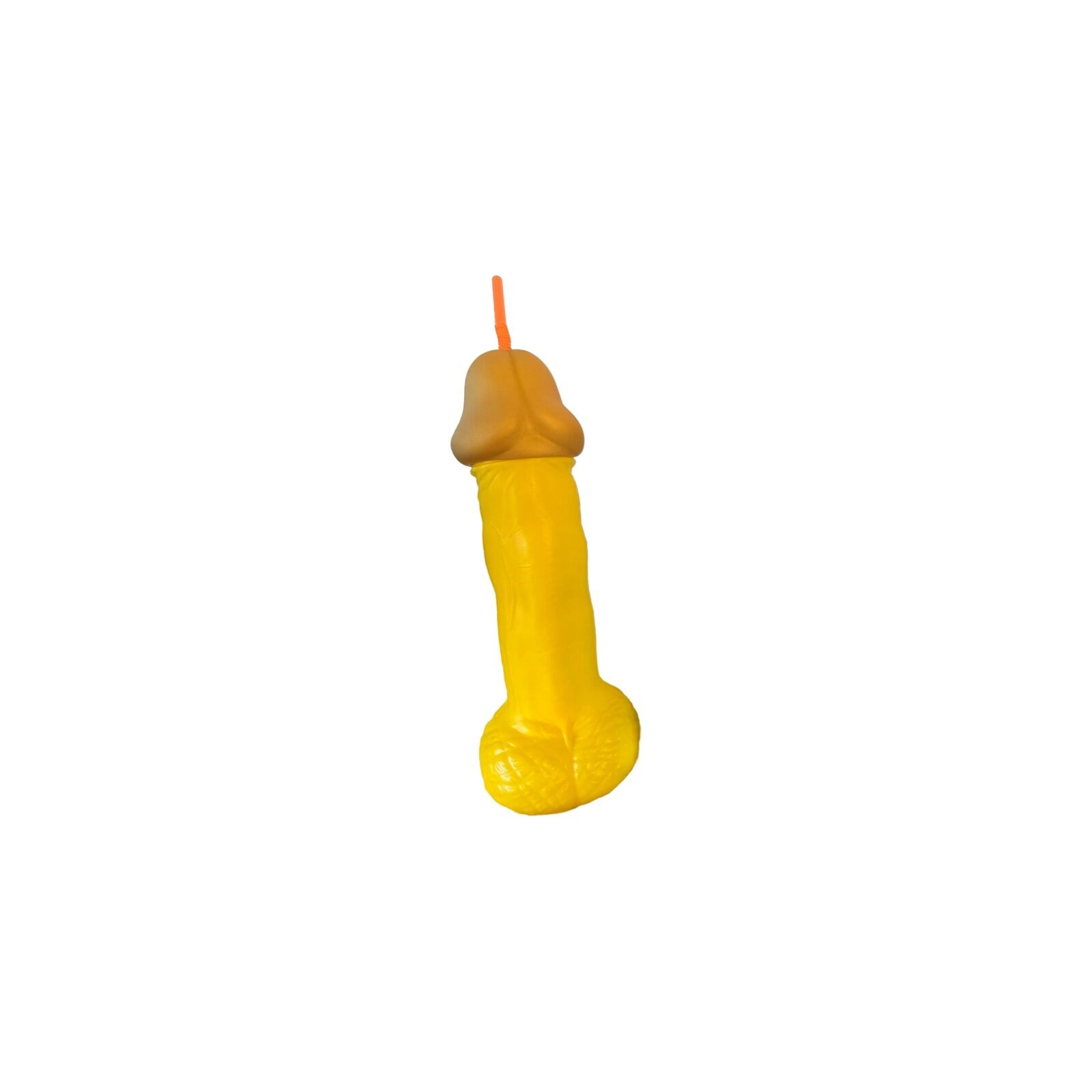 Vaso Pene Plástico Amarillo - Accesorio Divertido para Fiestas