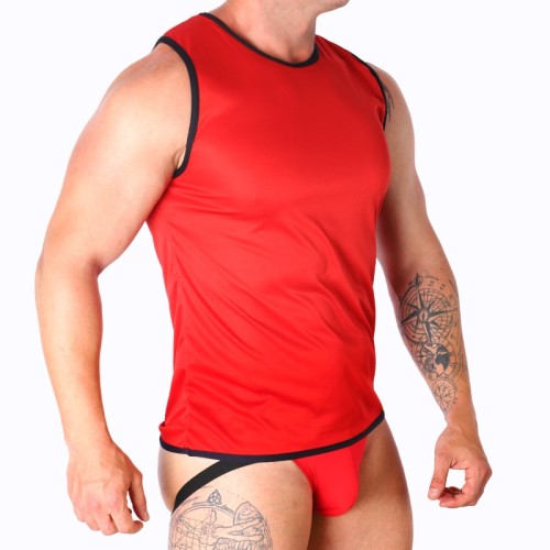 Macho Red Sporty T-shirt S/M