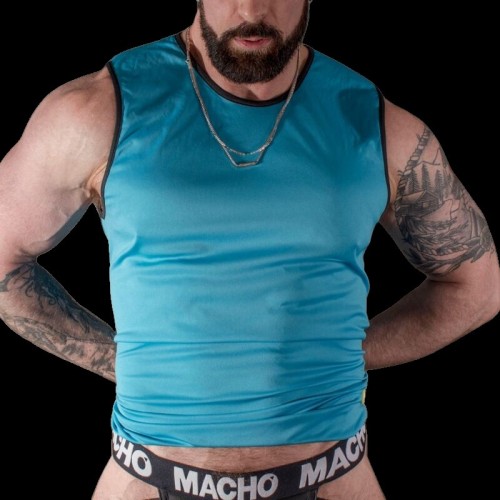 Macho - Camiseta Azul L/XL