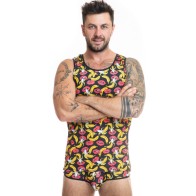 Anais Men Banana Print Tank Top