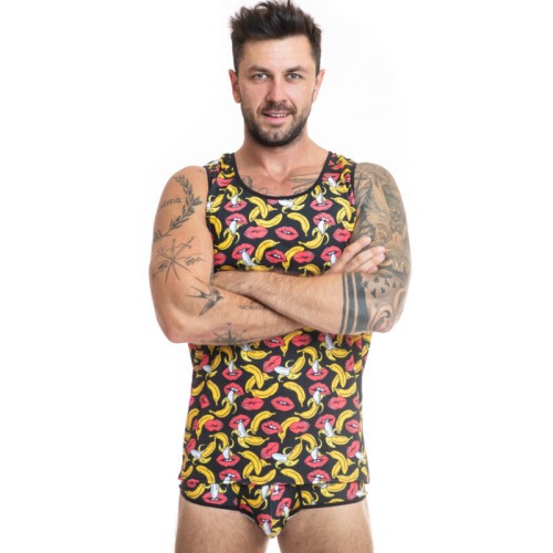 Anais Men Banana Top L - Ropa Divertida y Elegante