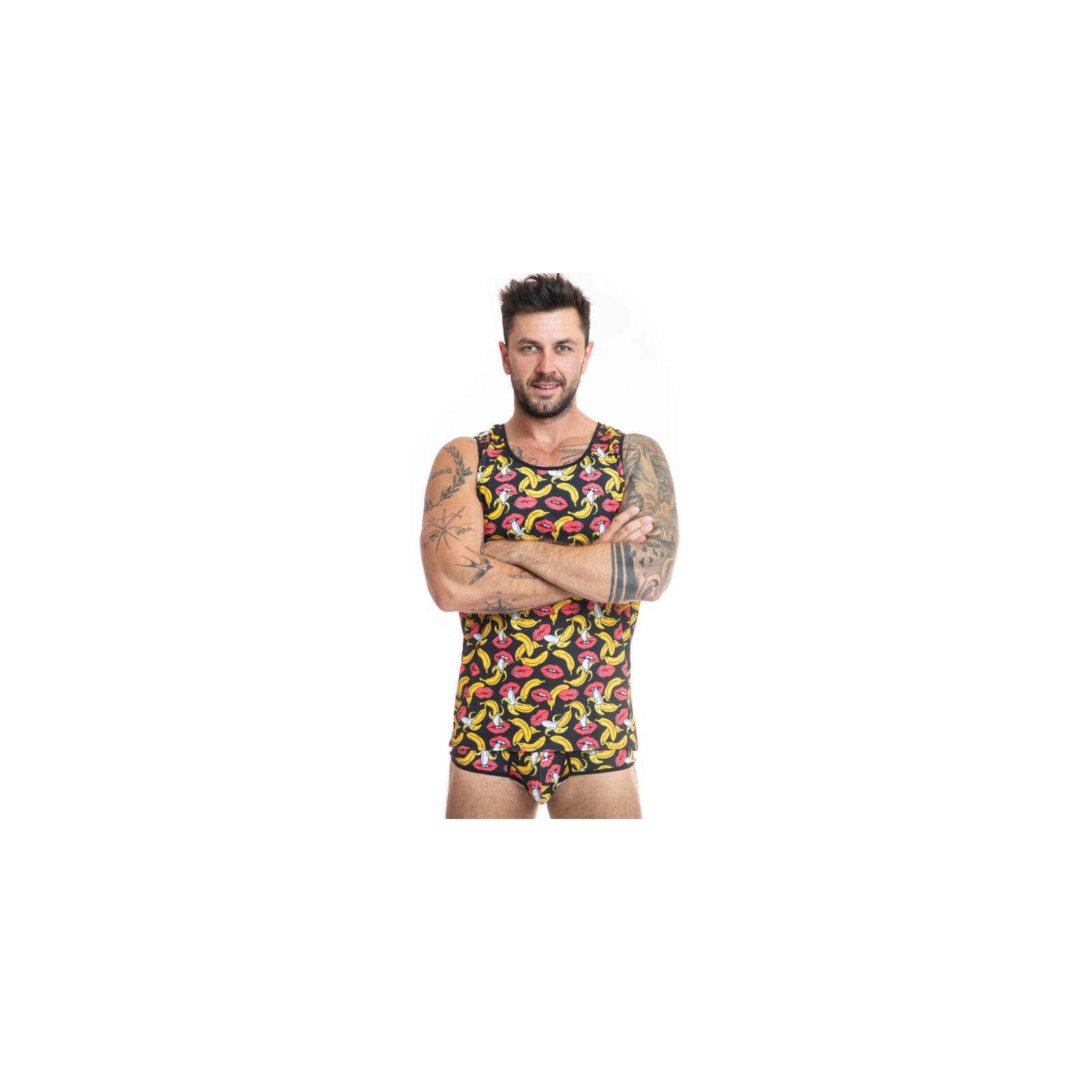 Anais Men Banana Top L - Ropa Divertida y Elegante