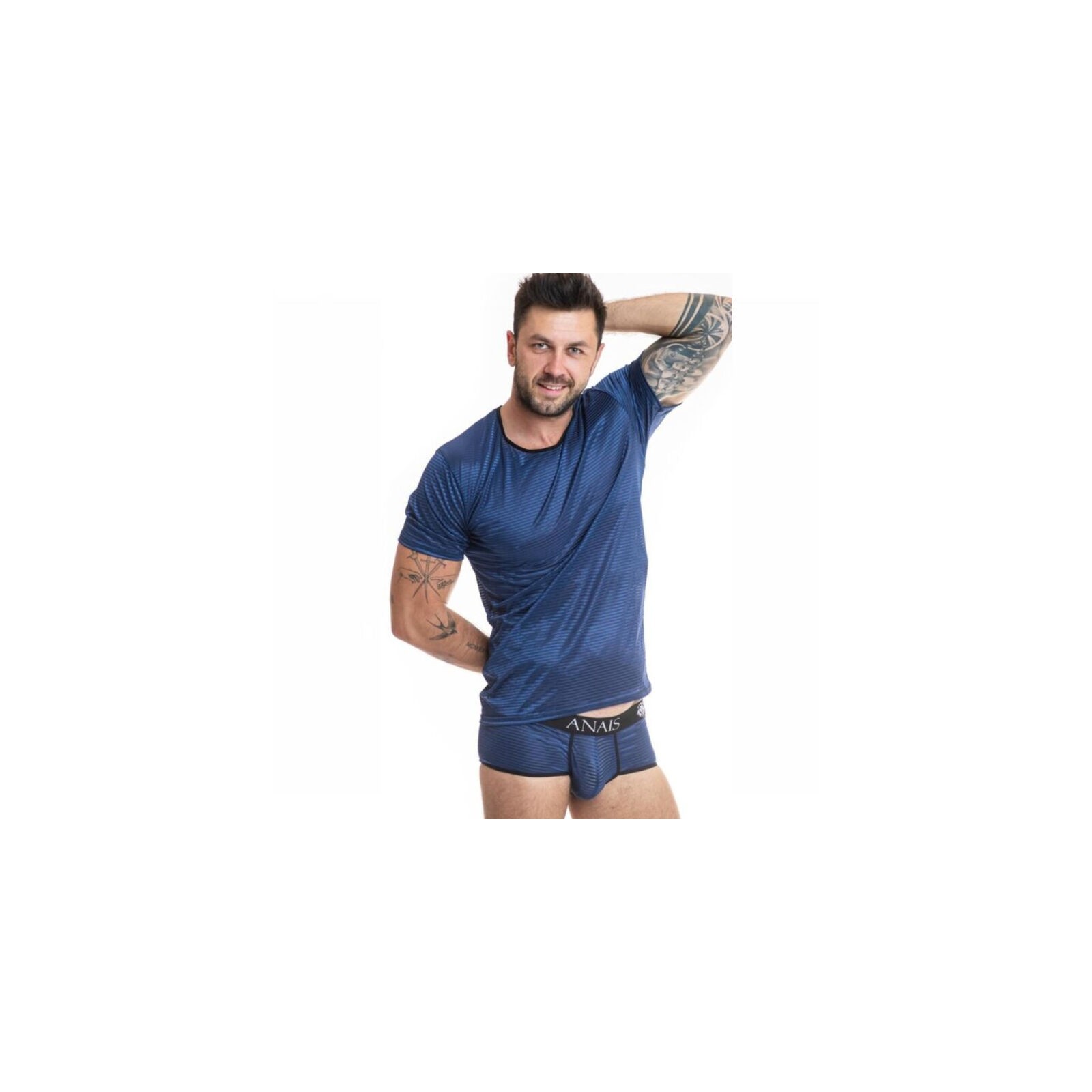 Anais Men - Naval Camiseta M para Estilo Clásico