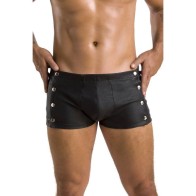 Passion - 048 Short David Negro S/M - Ropa Interior Masculina Elegante