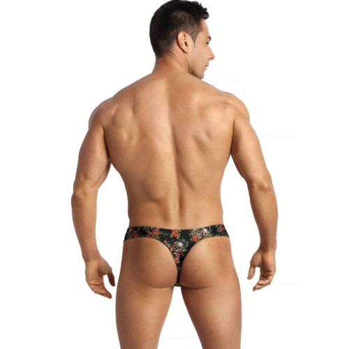 Power Modal Floral Skull Tanga for Men