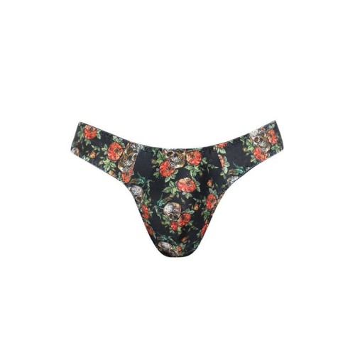 Tanga Power Modal con Estampado Floral y Calaveras para Hombre