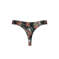 Tanga Power Modal con Estampado Floral y Calaveras para Hombre