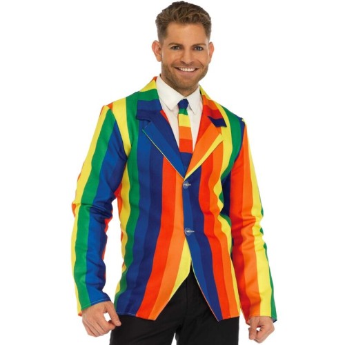 Leg Avenue Rainbow Blazer & Tie Set for Parties