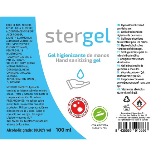 Gel Hidroalcohólico Higienizante 100ml - Eficaz y Conveniente