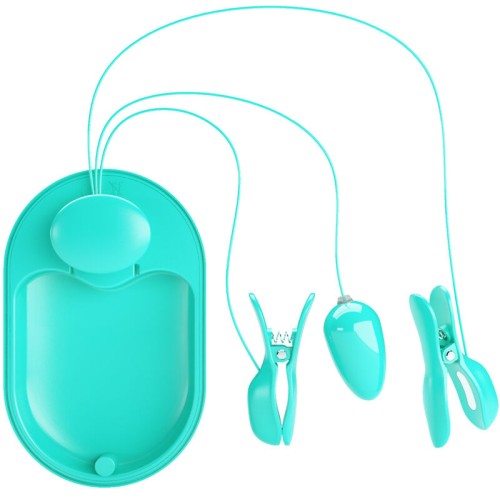 Pretty Love - Surprise Box Nipple Clamps Electro Stimulator Blue