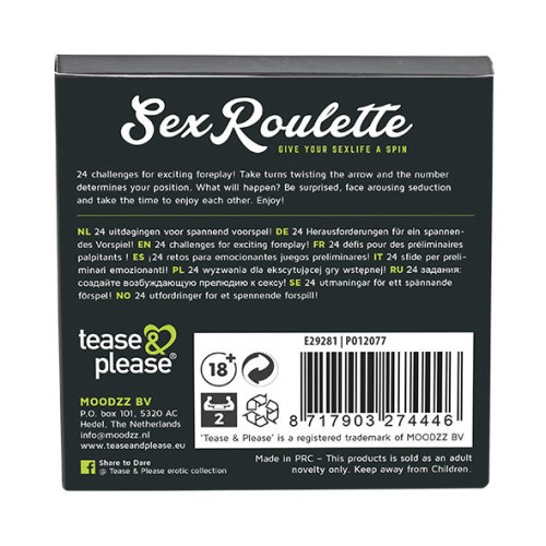 Tease & Please Roulette Sexual - Enciende Tu Pasión