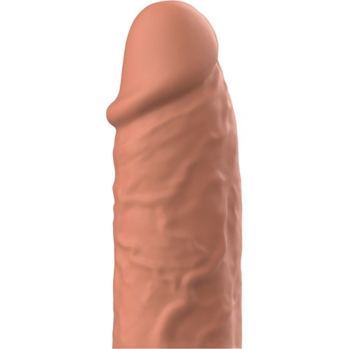 Liquid Silicone V3 Penis Extension Brown