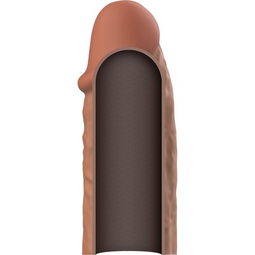 Liquid Silicone V3 Penis Extension Brown