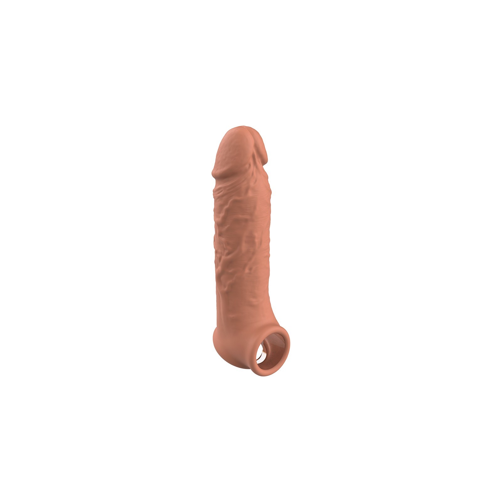 Liquid Silicone Penis Extension V9 Brown - Enhanced Pleasure