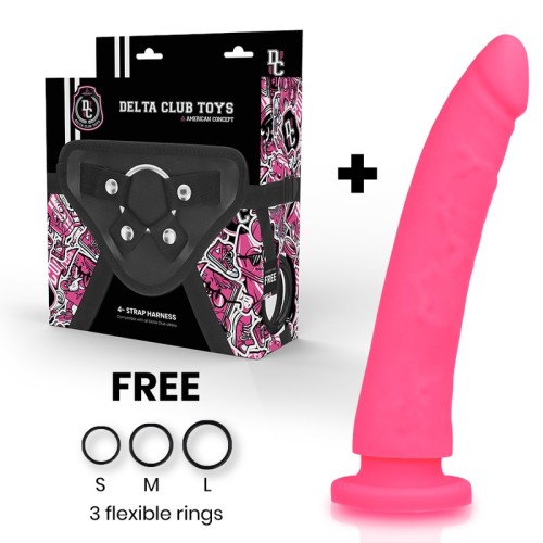 Delta Club - Medical Silicone Dildo with Harness