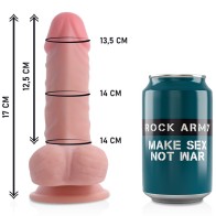 Rockarmy Arnes + Dual Density Panzer Dildo Realista 17 Cm - Placer Máximo