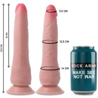 Arnés + Dildo Crusader Densidad Dual Rockarmy Para Placer Total