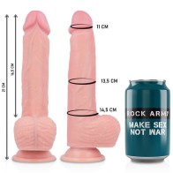 Rockarmy - Arnés + Liquid Silicone Dildo Premium Spitfire 21 Cm