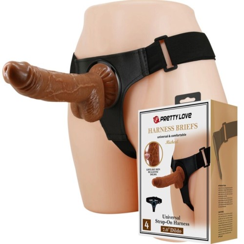 Universal Harness Briefs with Realistic Dildo