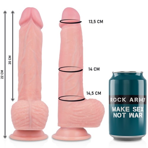 Rockarmy - Arnés + Liquid Silicone Vibrador Control Remoto Premium Apache 2 - Placer Realista