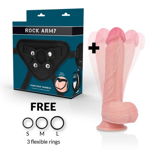 Rockarmy - Arnés y Vibrador Rotador Hawk para el Placer Supremo