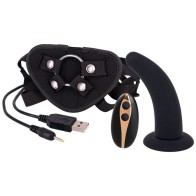 Hollow Strap-On with Vibrator for Adventures