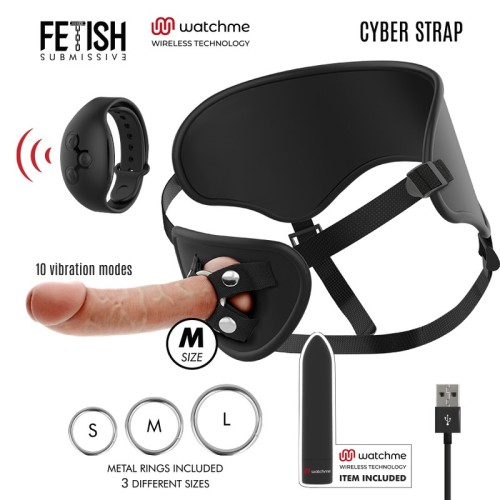 Cyber Strap Harness with Dildo and Remote Control