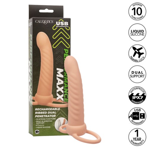 Maxx Thick Dual Penetrator with 10 Vibrations