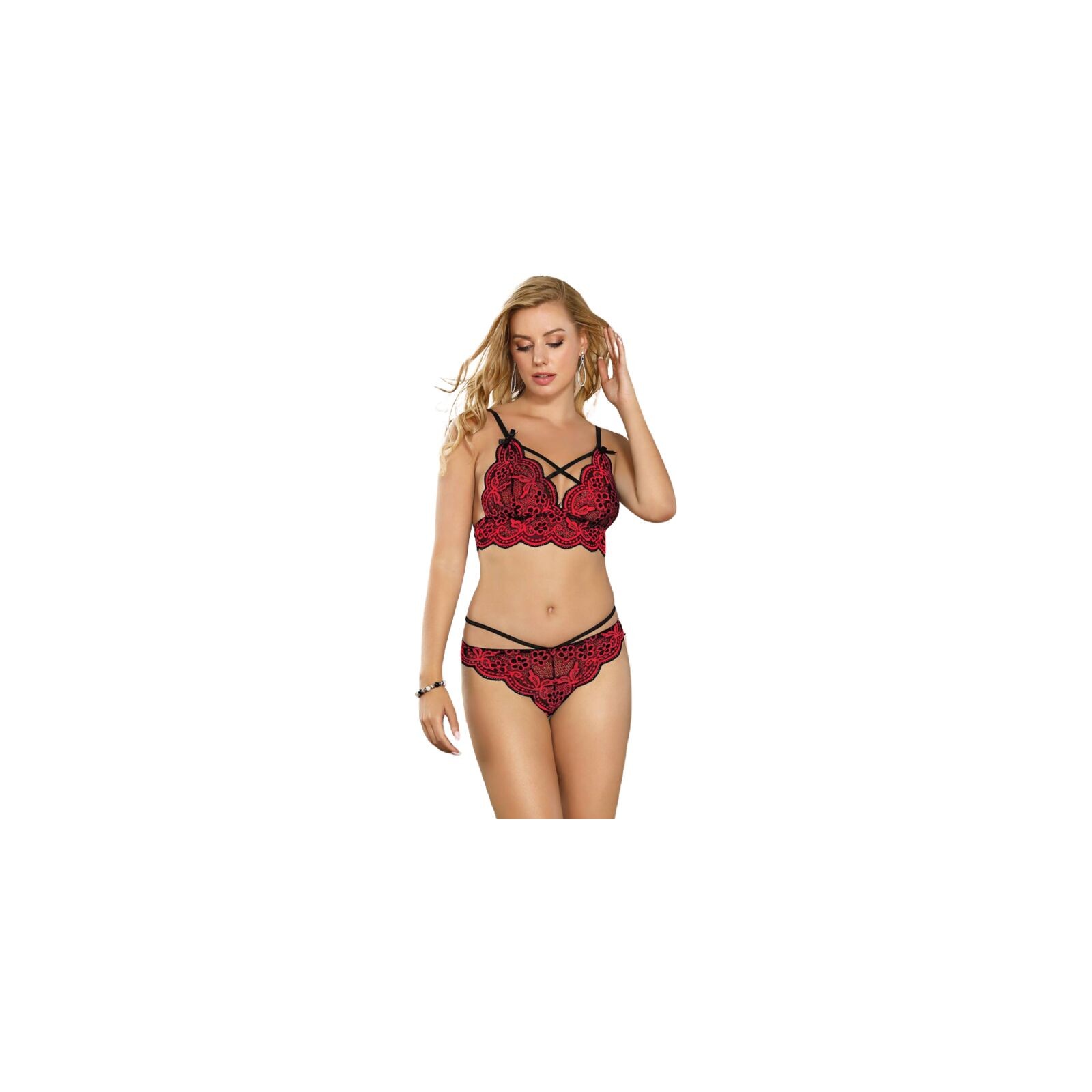 Subblime 2 Piece Lace Set S/M Sensual Elegance