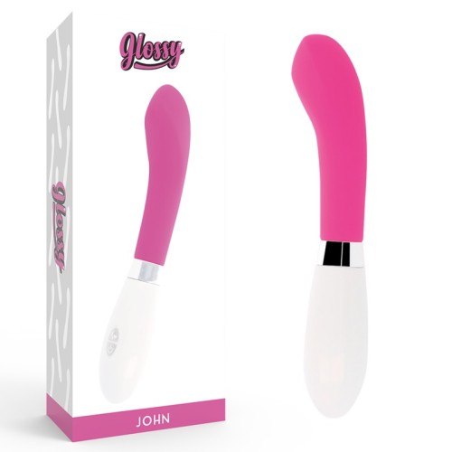 Vibrador Rosa John - Curvado para el Placer