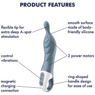 Satisfyer A-Mazing 2 G-Spot Vibrator Gray