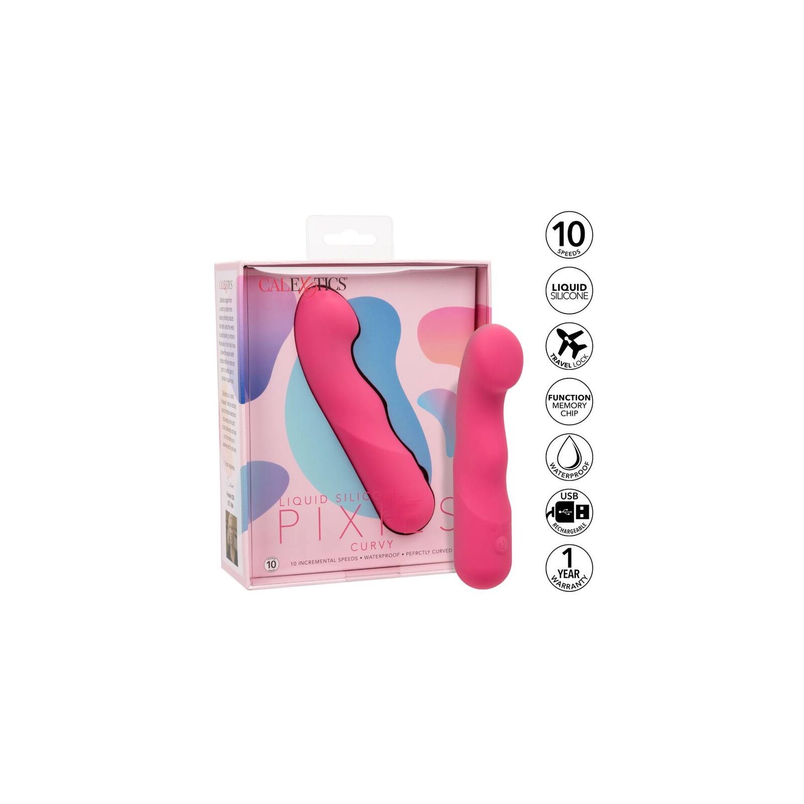 Curvy Pixies Vibrator with 10 Speeds